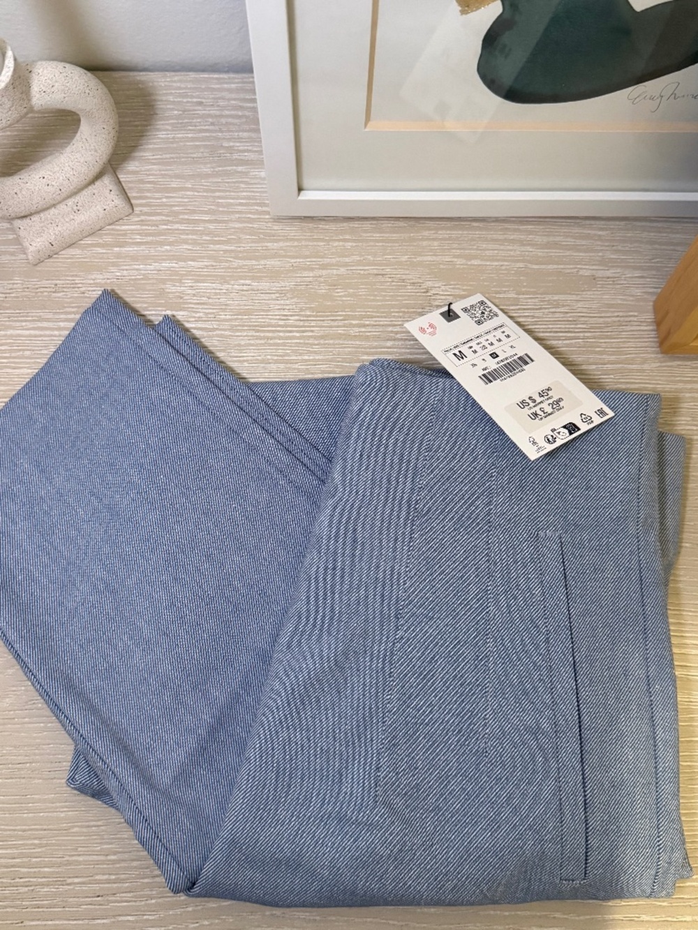 NWT - Zara Blue Trouser Pant